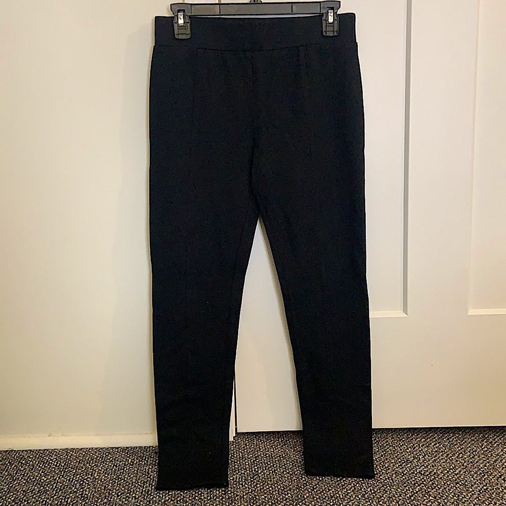 Black skinny dress up pants